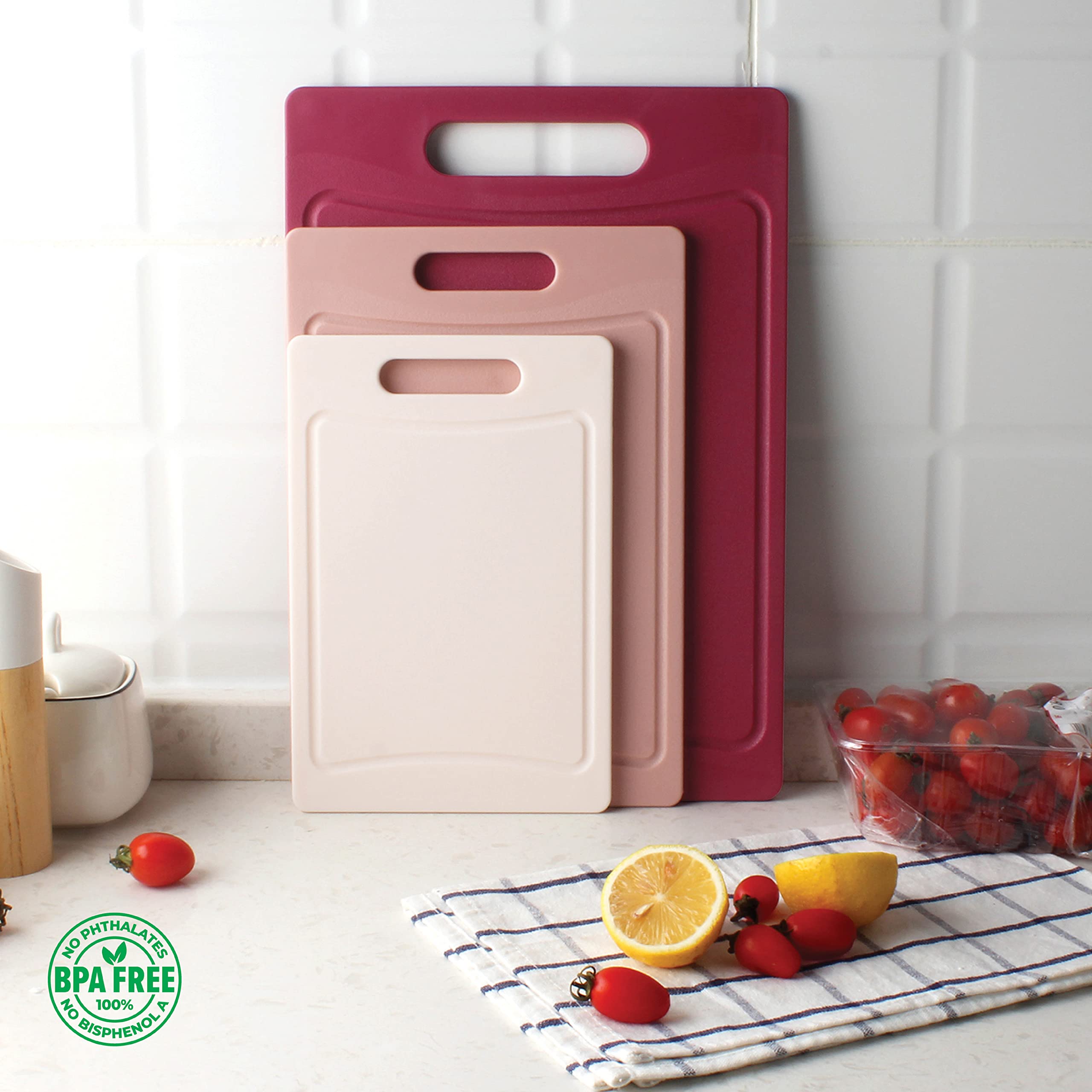 Foto 2 | Juego De Tablas De Cortar Cook With Color Kitchen Essentials, 3 Piezas - Venta Internacional.