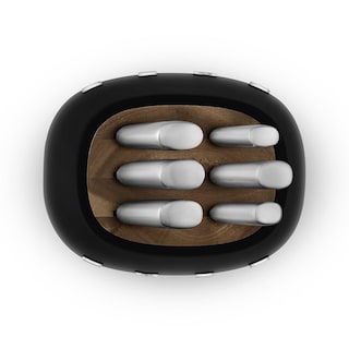 Foto 2 | Juego De Cuchillos Smeg De Acero Inoxidable Con Bloque De Madera De Acacia - Venta Internacional.