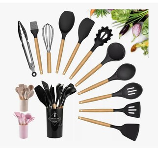 Foto 1 | Utensilios Silicona De Cocina Espatulas Brochas Teker 12 Set