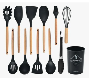 Foto 2 | Utensilios Silicona De Cocina Espatulas Brochas Teker 12 Set