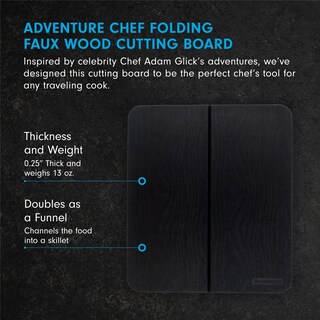 Foto 2 | Tabla De Cortar Messermeister Adventure Chef Plegable Negra - Venta Internacional.