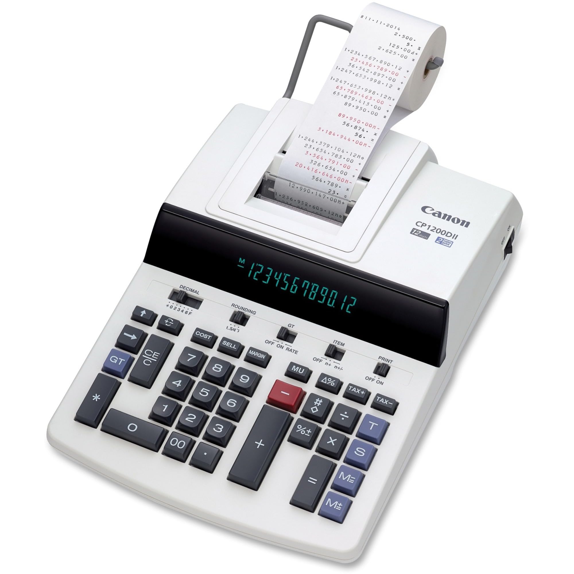 Foto 2 pulgar | Calculadora De Impresión Canon Cp1200dii 12 Dígitos Blanca - Venta Internacional.