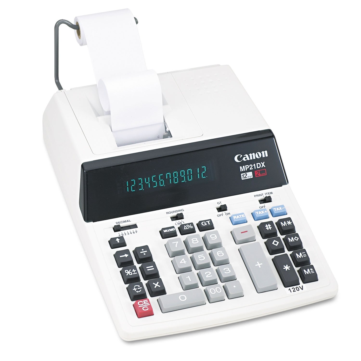 Calculadora De Impresión Canon Mp21dx Desktop De 12 Dígitos Y 2 Colores - Venta Internacional.