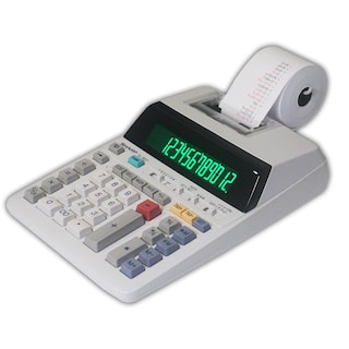 Foto 3 | Calculadora De Impresión Sharp El-1801v Ink, 12 Dígitos, Ac - Venta Internacional.