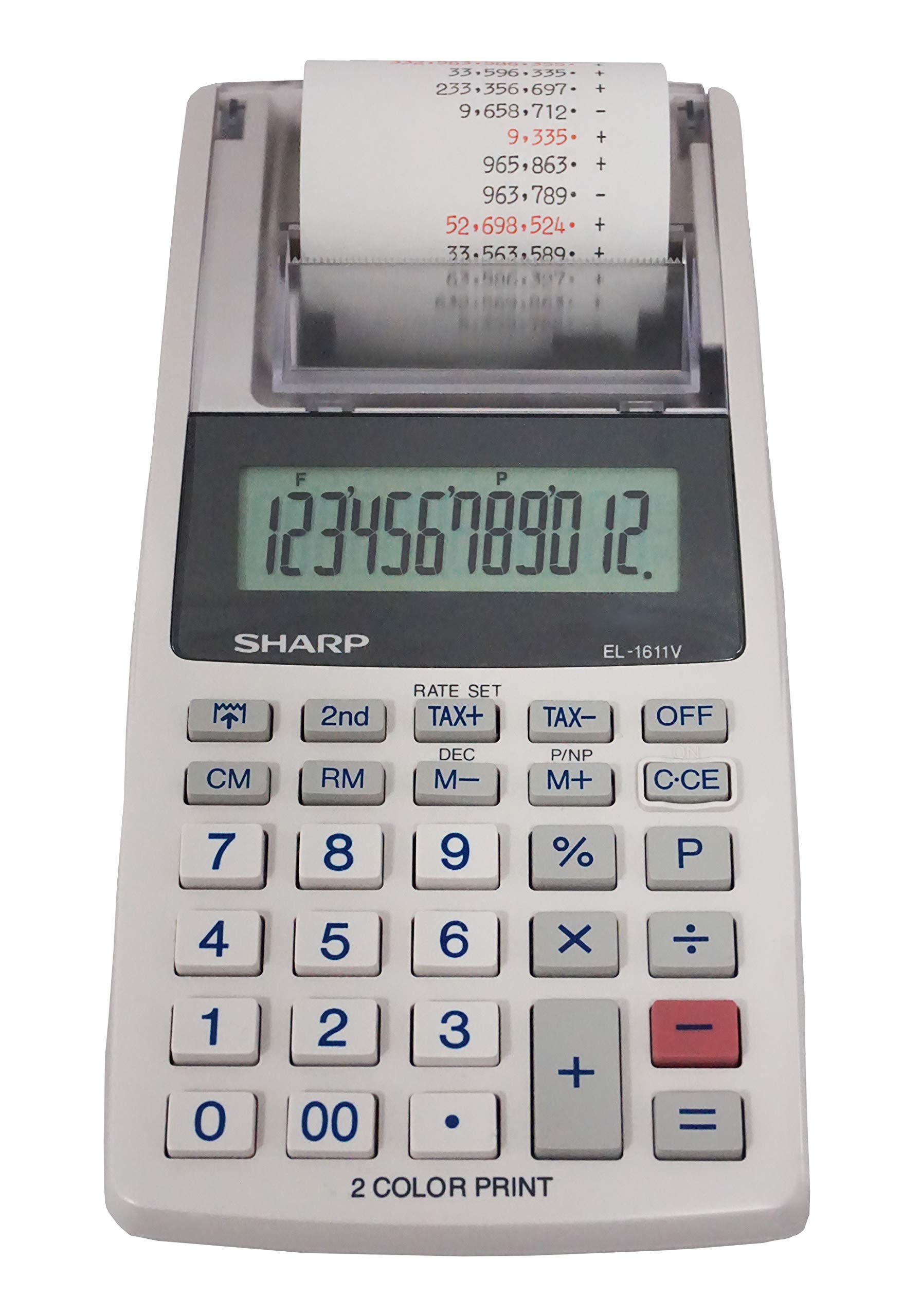 Calculadora De Impresión Sharp El-1611v Pantalla Lcd De 12 Dígitos - Venta Internacional.