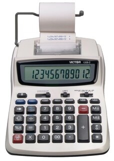 Foto 1 | Calculadora De Impresión Victor 1208-2 Lcd De 12 Dígitos Blanca - Venta Internacional.