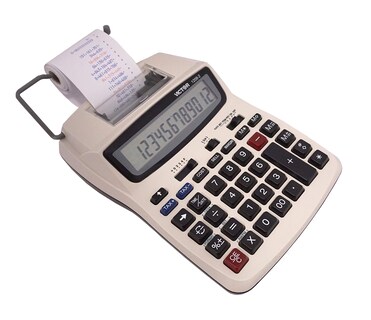 Foto 7 | Calculadora De Impresión Victor 1208-2 Lcd De 12 Dígitos Blanca - Venta Internacional.