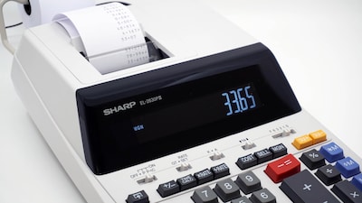 Foto 3 | Calculadora De Impresión Sharp El-2630piii De 12 Dígitos Con Rollo De Papel - Venta Internacional.