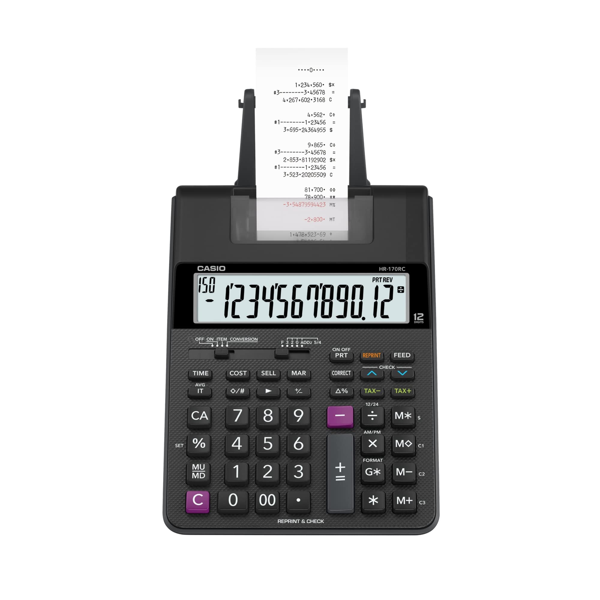 Foto 3 pulgar | Calculadora De Impresión Casio Hr-170rc Negra - Venta Internacional.