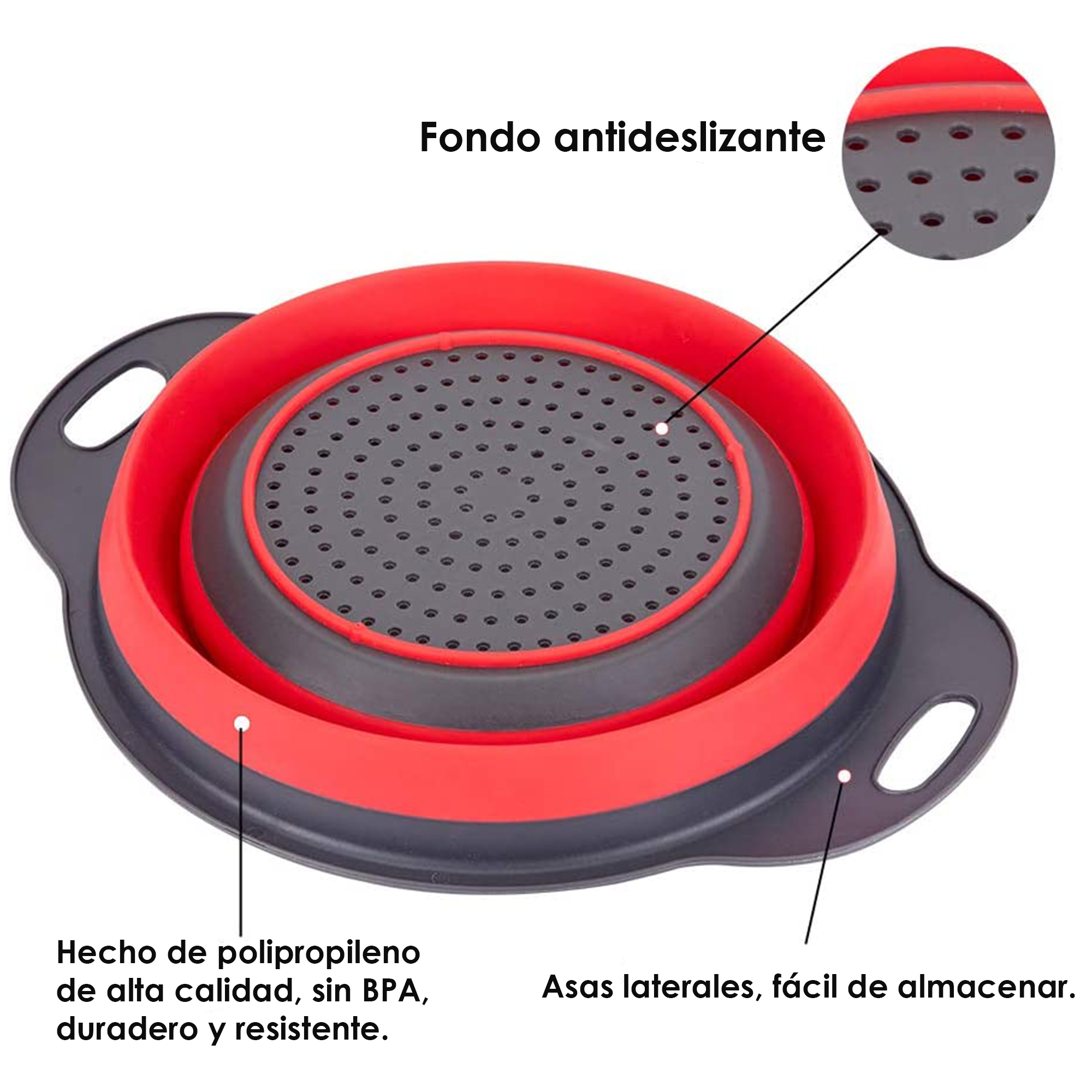 Foto 4 pulgar | Escurridor Aquila color Rojo Grande Pop 24