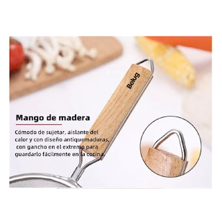 Foto 4 | Colador Belug Malla 22cm Acero Inoxidable Plata