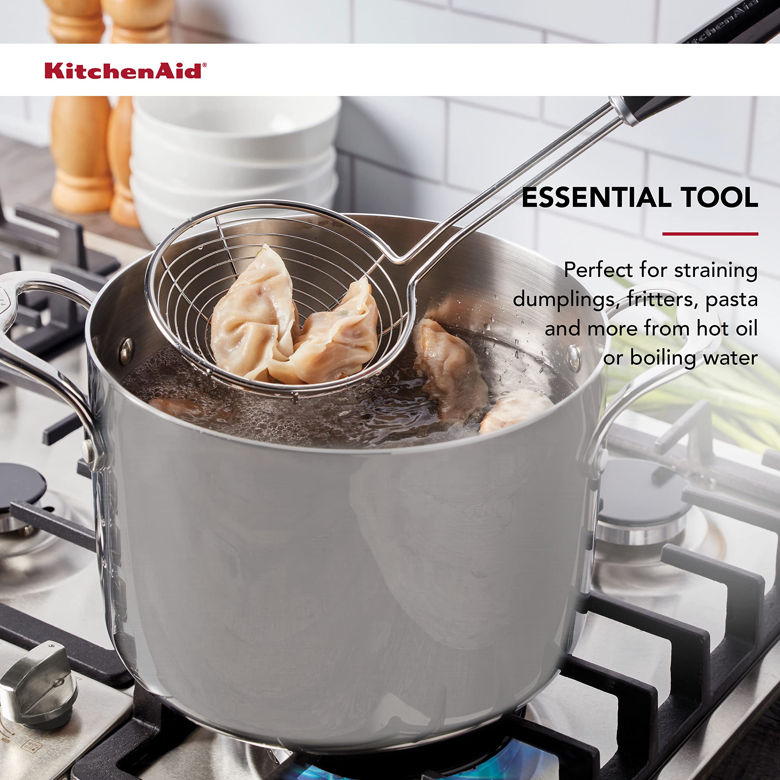 Foto 4 pulgar | Colador Kitchenaid Classic, Asiático, Talla 1, Negro - Venta Internacional.