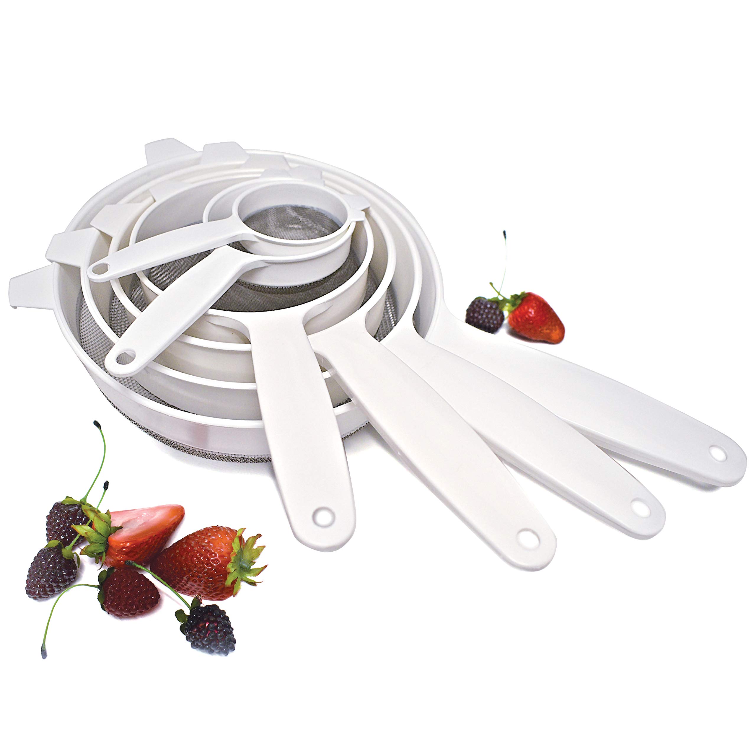 Foto 8 pulgar | Colador Norpro De Acero Inoxidable, 8,5 Cm, Color Blanco - Venta Internacional.