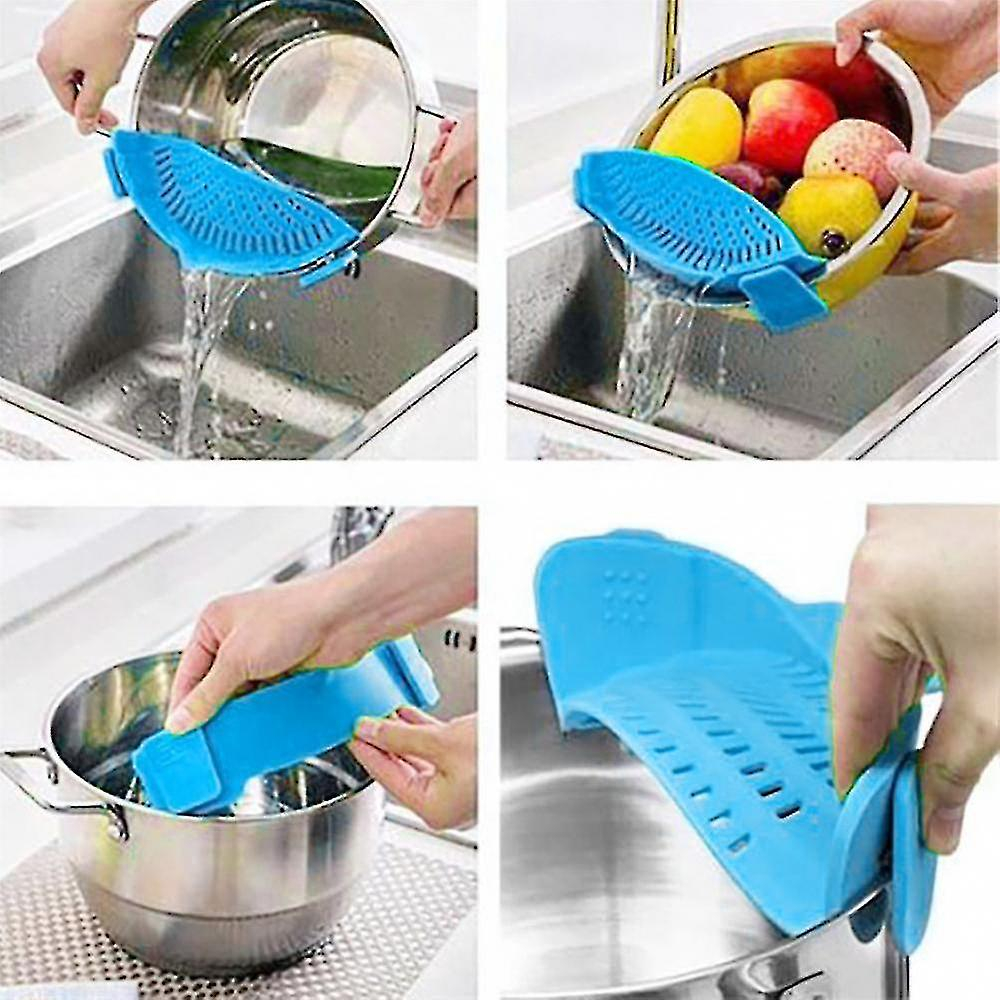 Foto 5 | Juego De Utensilios De Cocina Huoguo, Colador De Silicona Con Clip - Venta Internacional.