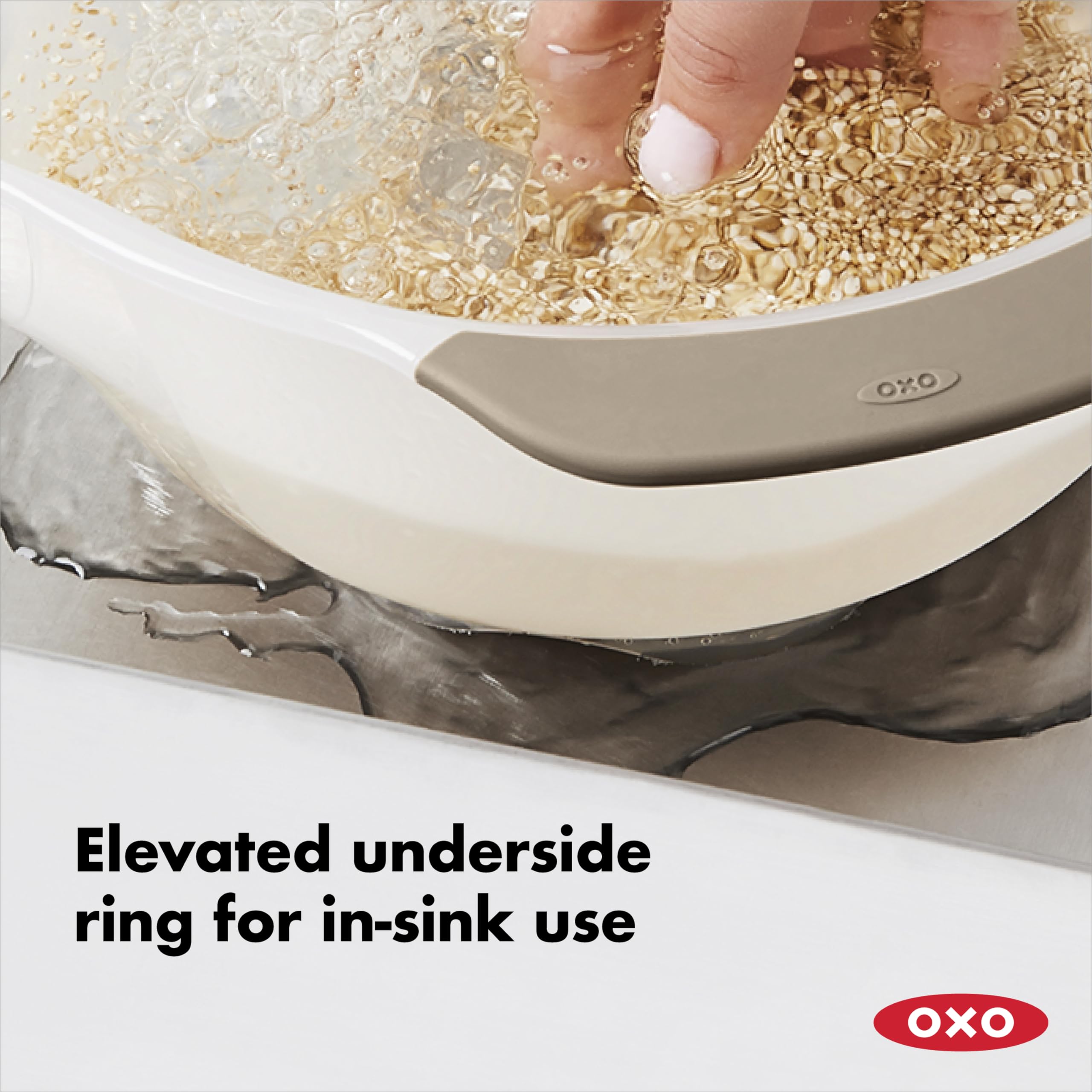 Foto 3 | Colador Oxo Good Grips Para Lavar Arroz Y Granos Pequeños, 15,4 Cm - Venta Internacional.