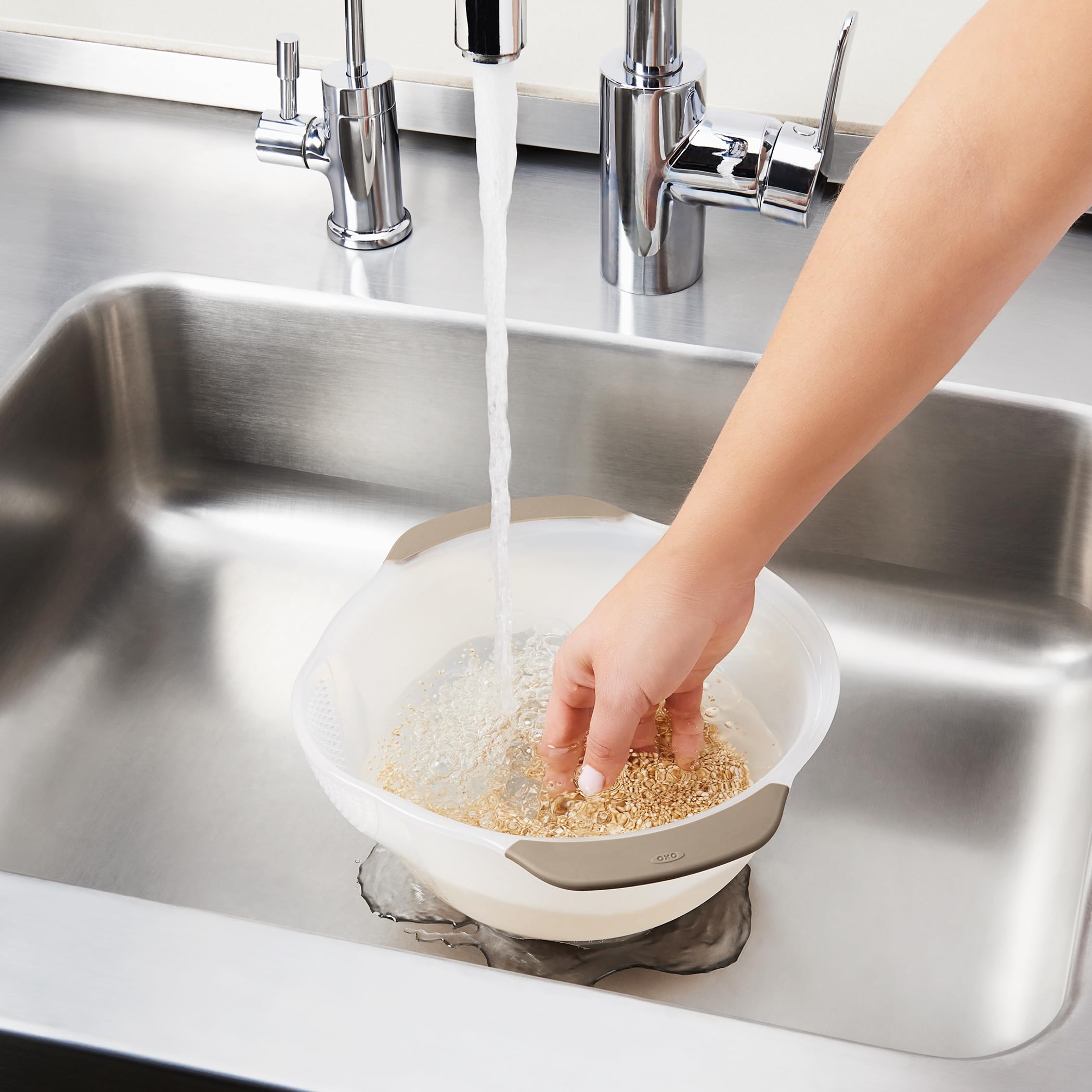 Foto 4 | Colador Oxo Good Grips Para Lavar Arroz Y Granos Pequeños, 15,4 Cm - Venta Internacional.