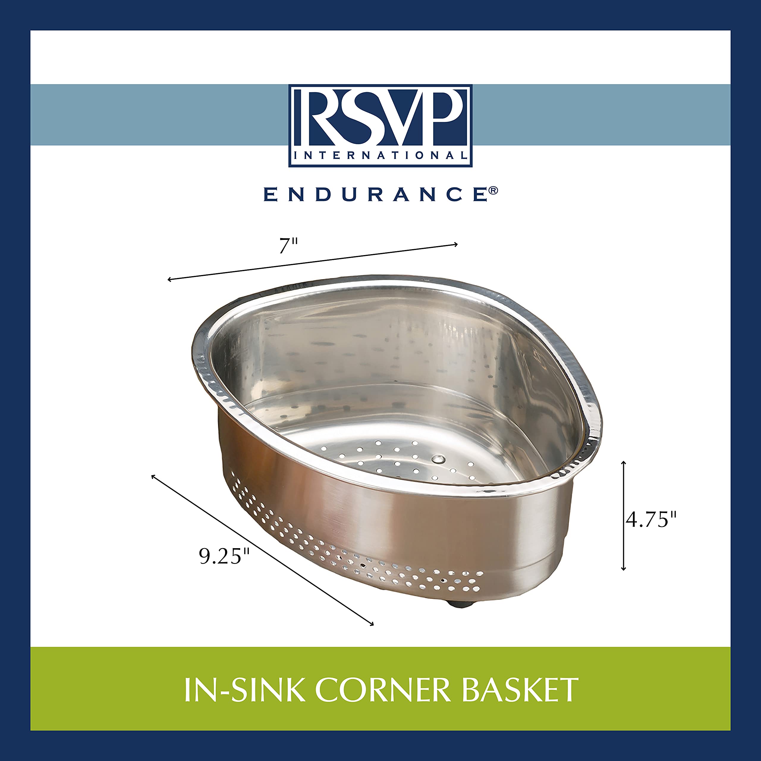 Foto 7 | Cesta Coladora Rsvp International, Apta Para Lavavajillas, De Acero Inoxidable - Venta Internacional.