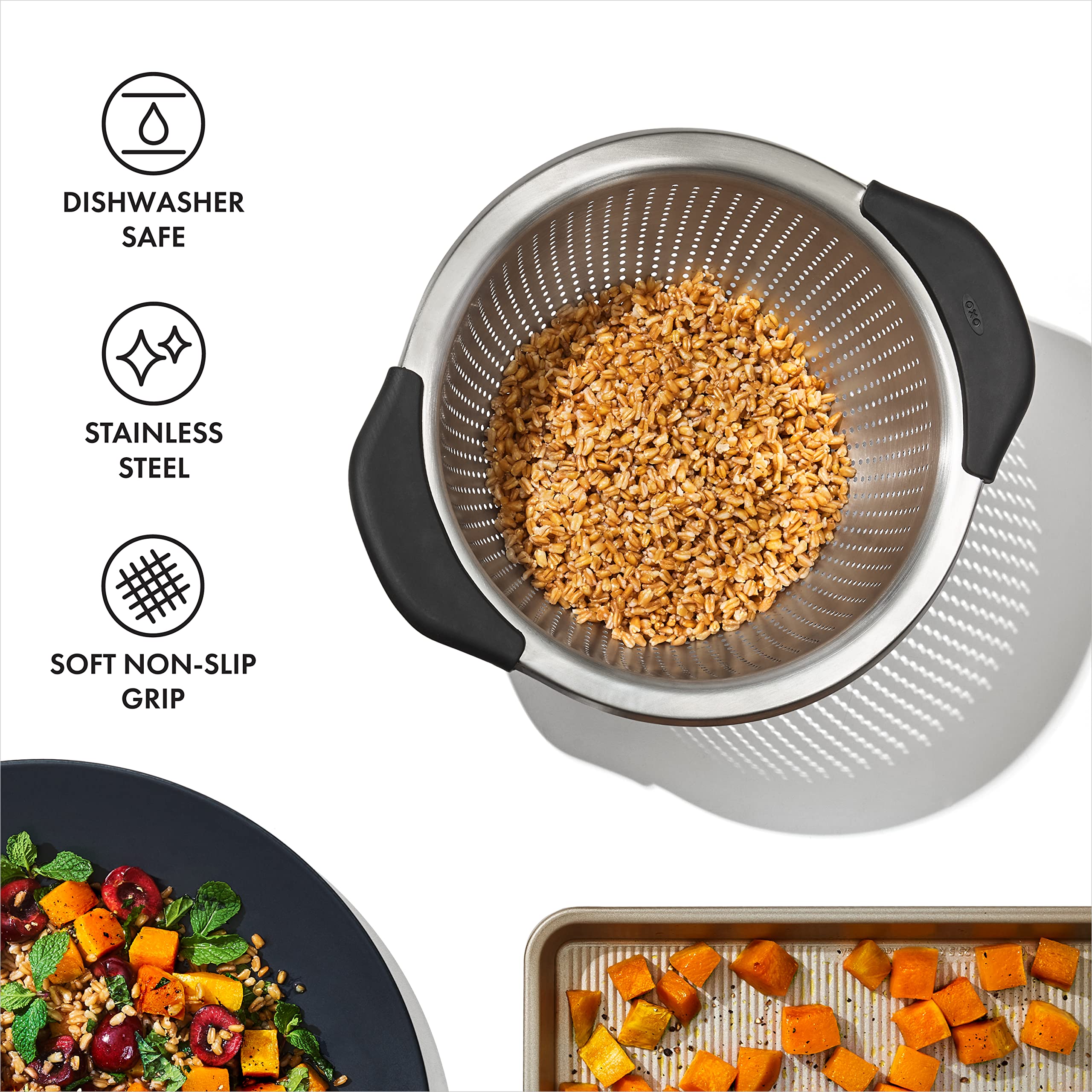 Foto 6 pulgar | Colador Oxo Good Grips De Acero Inoxidable 2.8l - Venta Internacional.