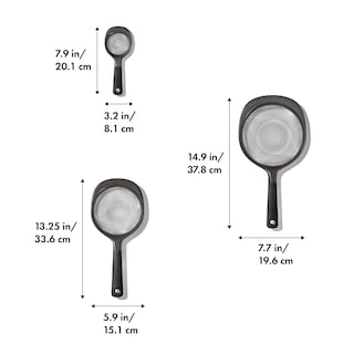 Foto 2 | Juego De Coladores Oxo Good Grips De 3 Piezas, Color Negro - Venta Internacional.