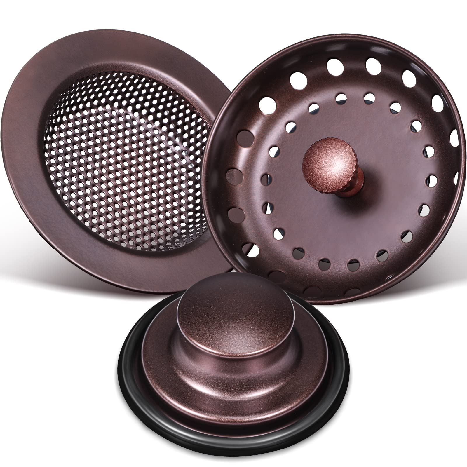 Foto 1 | Colador Y Tapón Para Desagüe De Fregadero De Cocina Mudder, De Acero Inoxidable, Con Asa, Universal, - Venta Intern