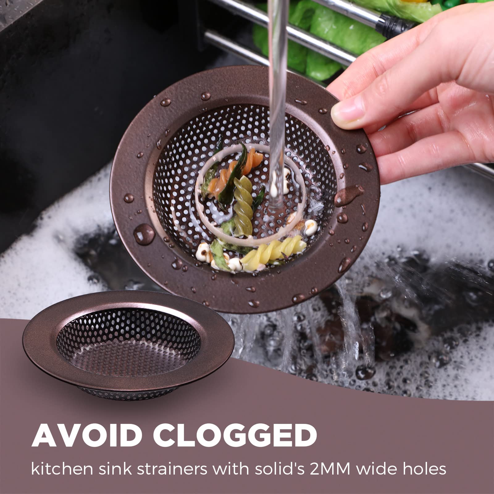 Foto 6 pulgar | Colador Y Tapón Para Desagüe De Fregadero De Cocina Mudder, De Acero Inoxidable, Con Asa, Universal, - Venta Intern