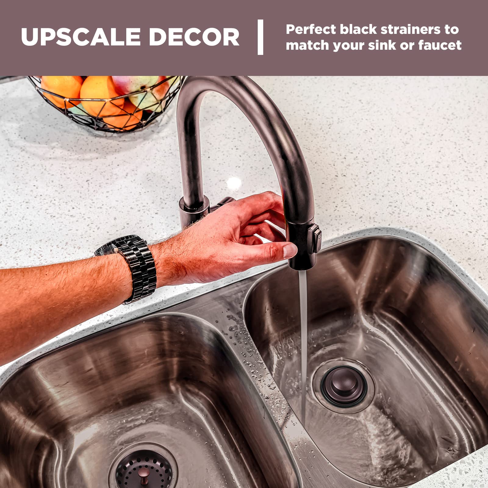 Foto 7 pulgar | Colador Y Tapón Para Desagüe De Fregadero De Cocina Mudder, De Acero Inoxidable, Con Asa, Universal, - Venta Intern