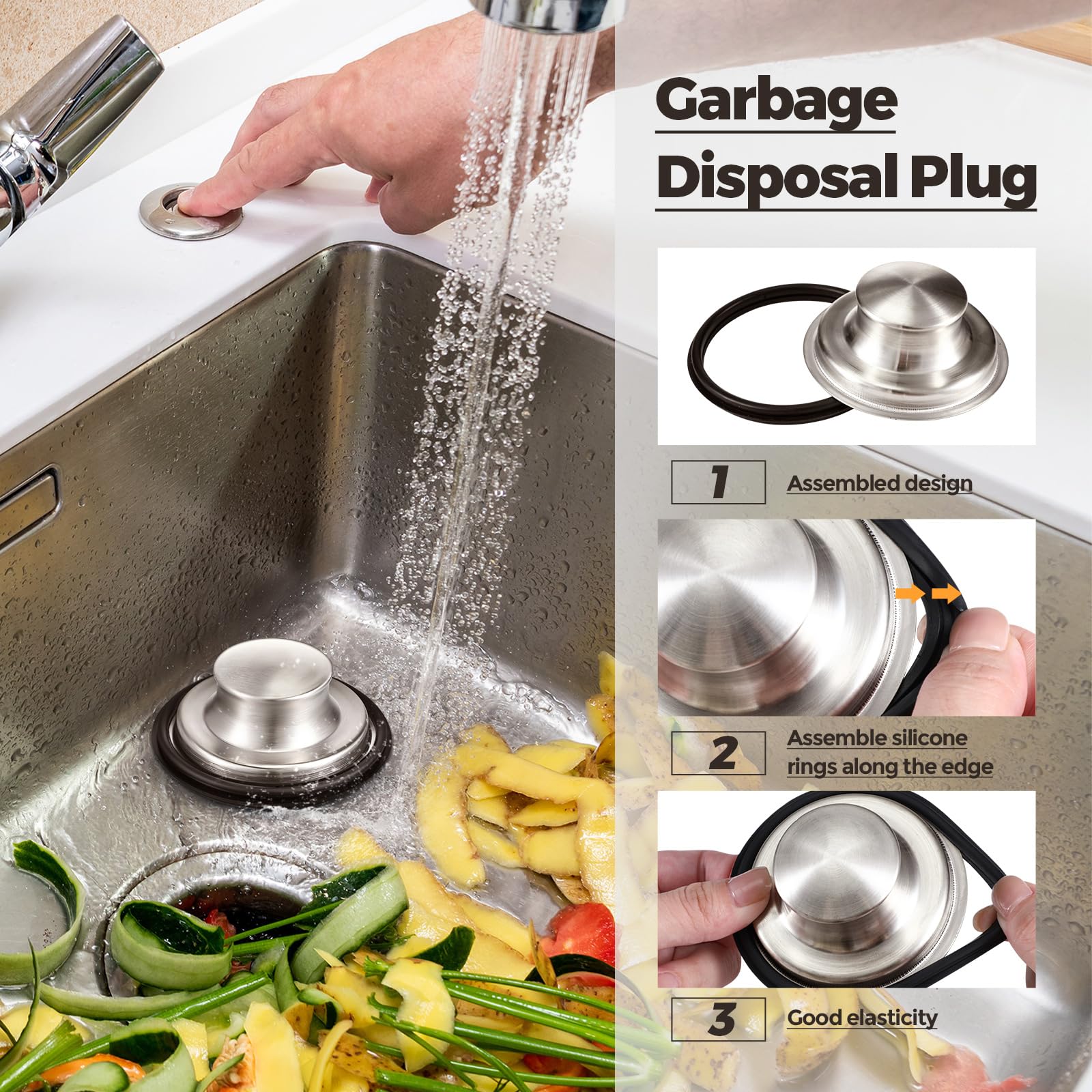 Foto 5 pulgar | Tapón y Colador de Desagüe Mudder 3 Piezas - Venta Internacional