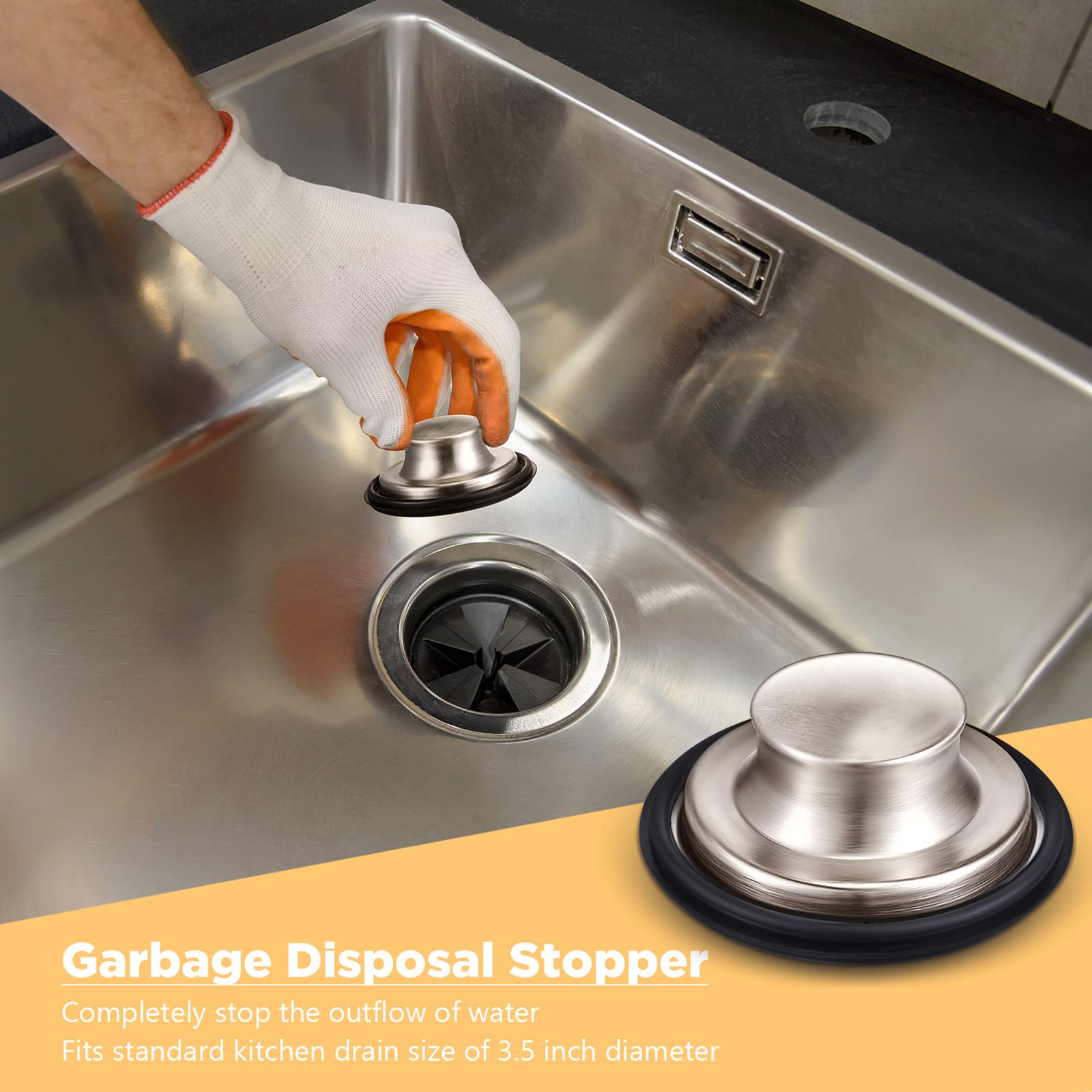 Foto 5 | Tapón y Colador de Desagüe Mudder 3 Piezas - Venta Internacional