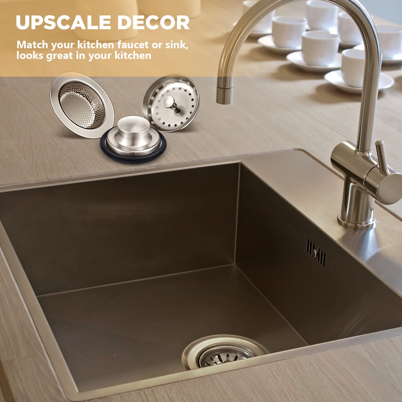 Foto 7 | Tapón y Colador de Desagüe Mudder 3 Piezas - Venta Internacional