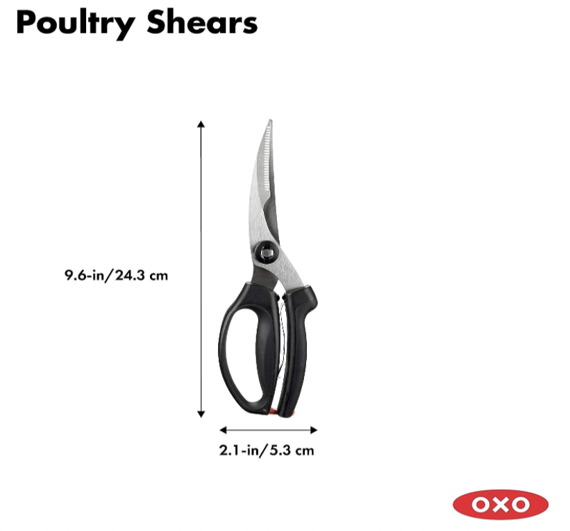 Foto 3 pulgar | Oxo Good Grips Spring-loaded Poultry Shears, Black