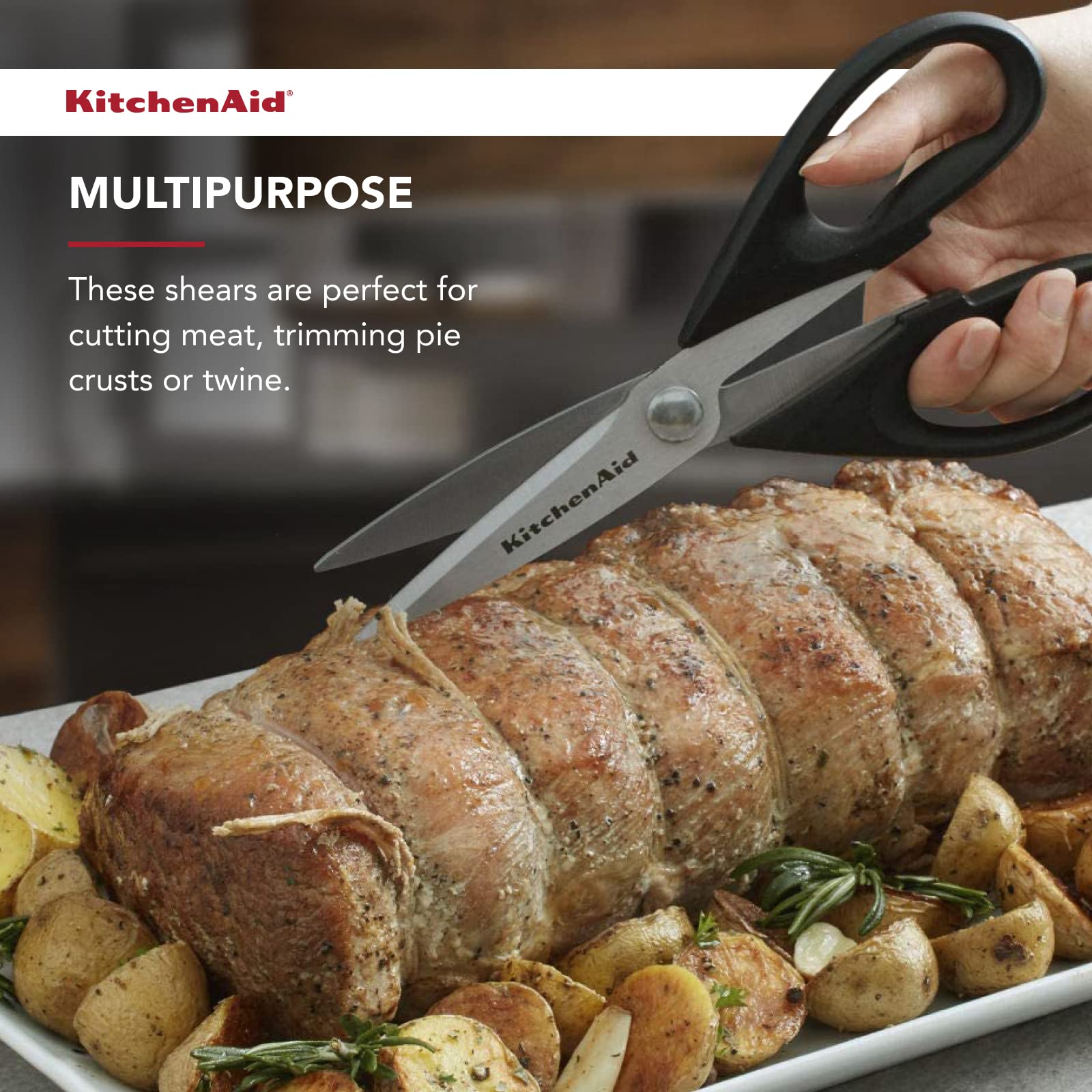 Foto 5 | Tijeras De Cocina Kitchenaid Multiusos De Acero Inoxidable Negras - Venta Internacional.
