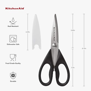 Foto 7 | Tijeras De Cocina Kitchenaid Multiusos De Acero Inoxidable Negras - Venta Internacional.