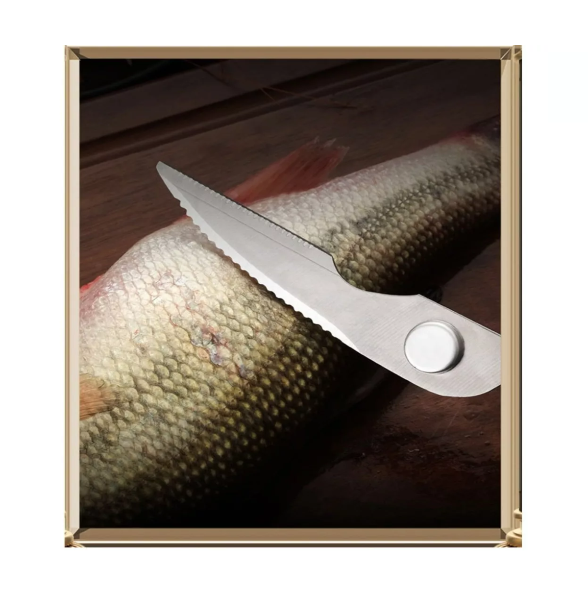 Foto 4 pulgar | Tijeras De Cocina Multifunción Lab.g Para Cortar Huesos De Pollo Verde