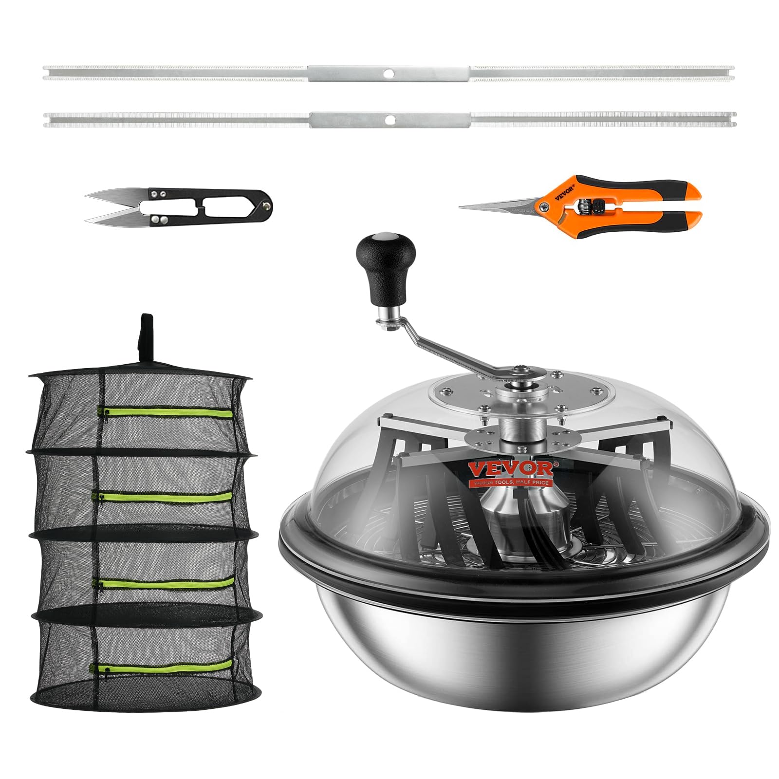 Recortadora De Cuencos Bud Leaf Vevor, 40 Cm, Retorcida Y Cortada En Espiral, Acero Inoxidable  - Venta Internacional.