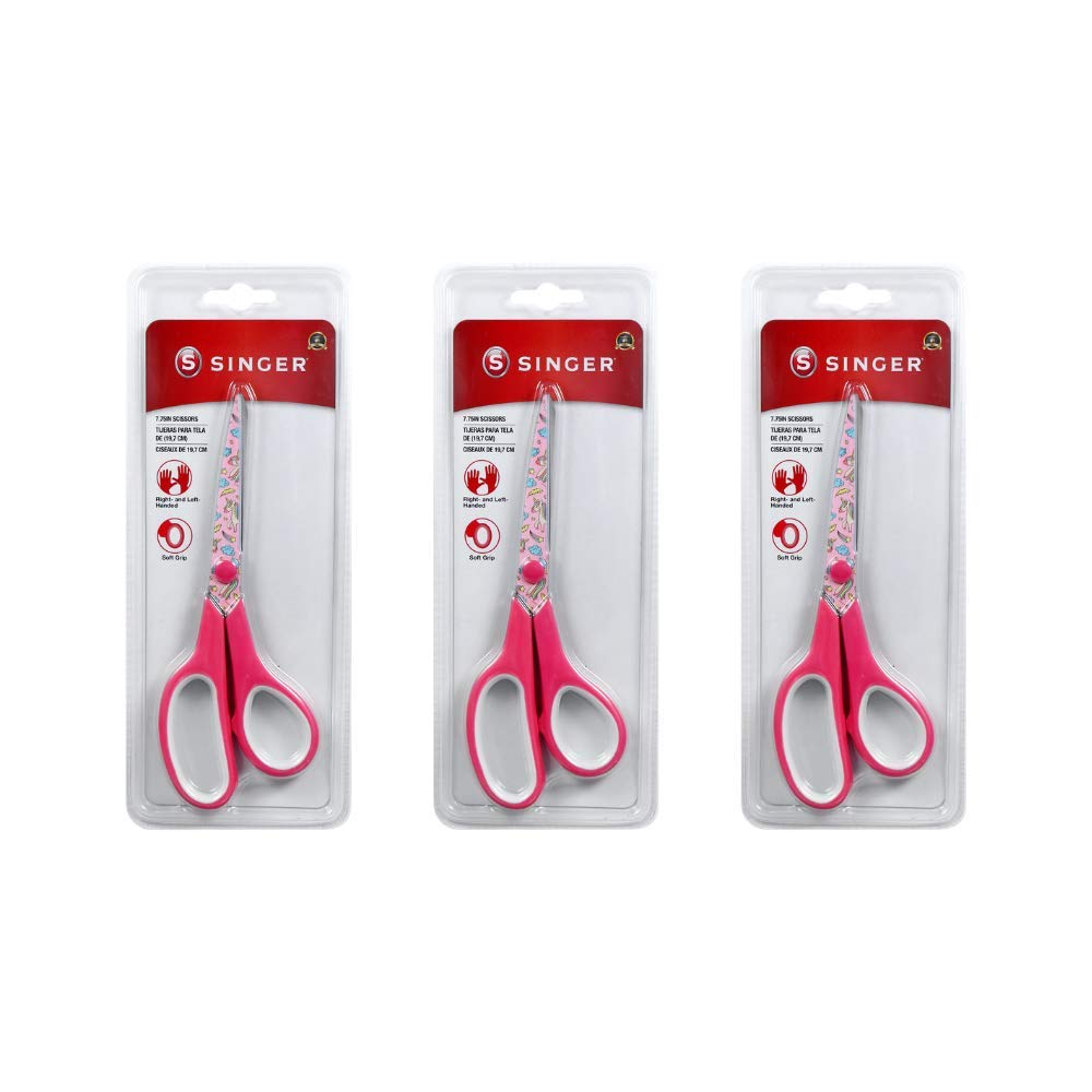 Foto 3 pulgar | Scissors Singer Multiusos De 19,7 Cm Con Cuchillas Estampadas, Paquete De 3 - Venta Internacional.