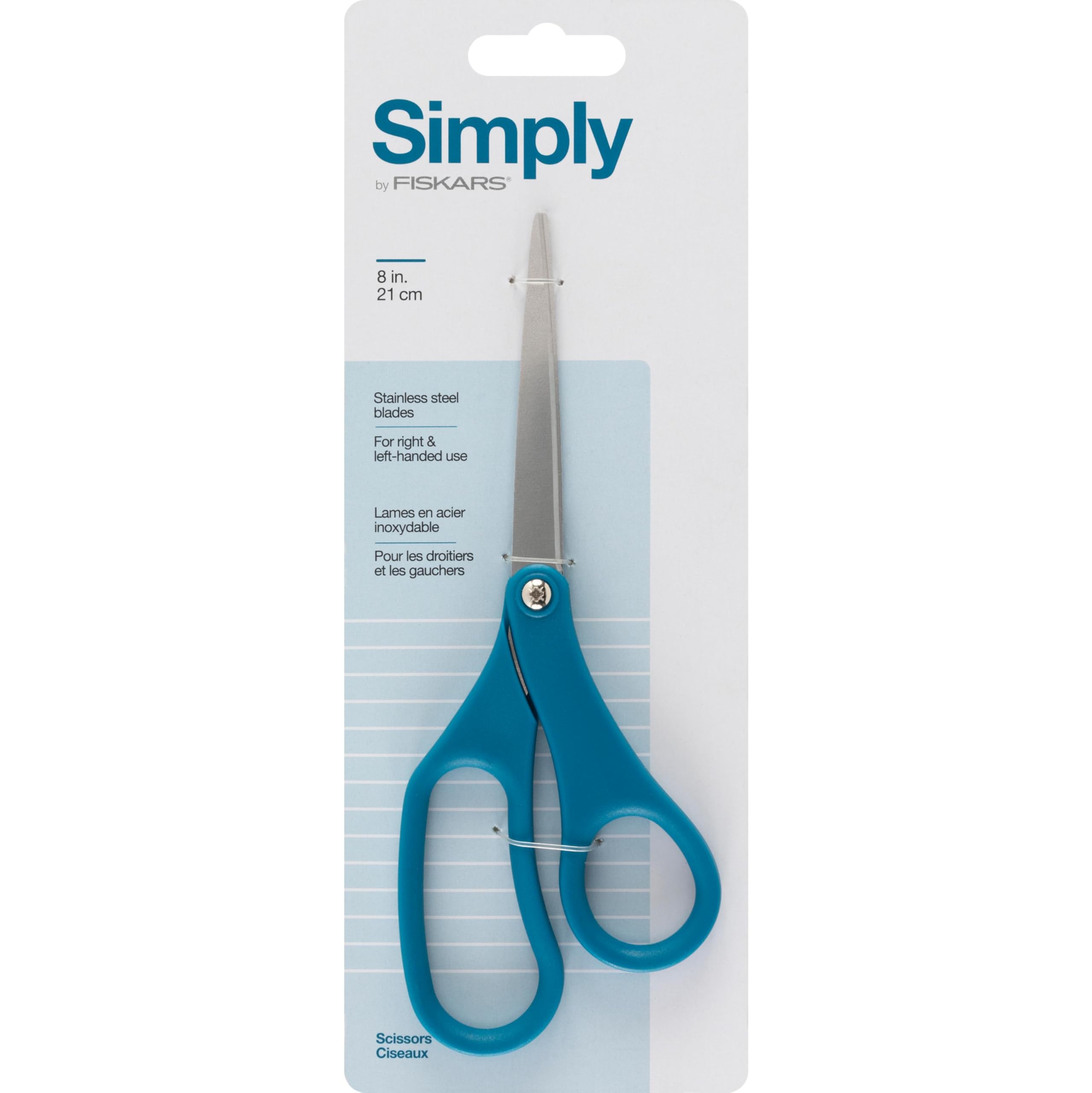 Foto 1 | Tijeras Fiskars De 8 Pulgadas Para Oficina, Acero Inoxidable, Color Azul - Venta Internacional.