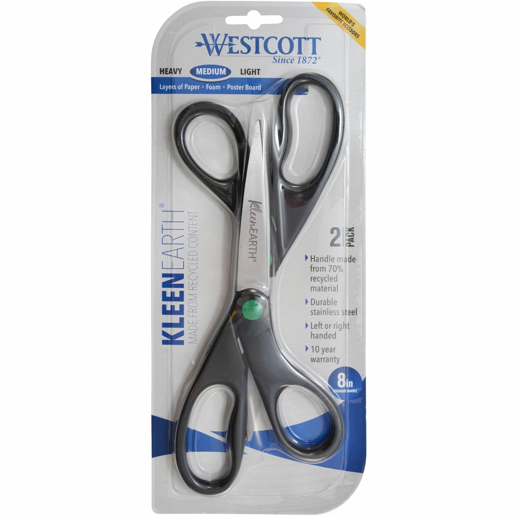 Foto 5 | Tijeras Westcott Kleenearth Recicladas, 20 Cm, Negras, Paquete De 2 - Venta Internacional.