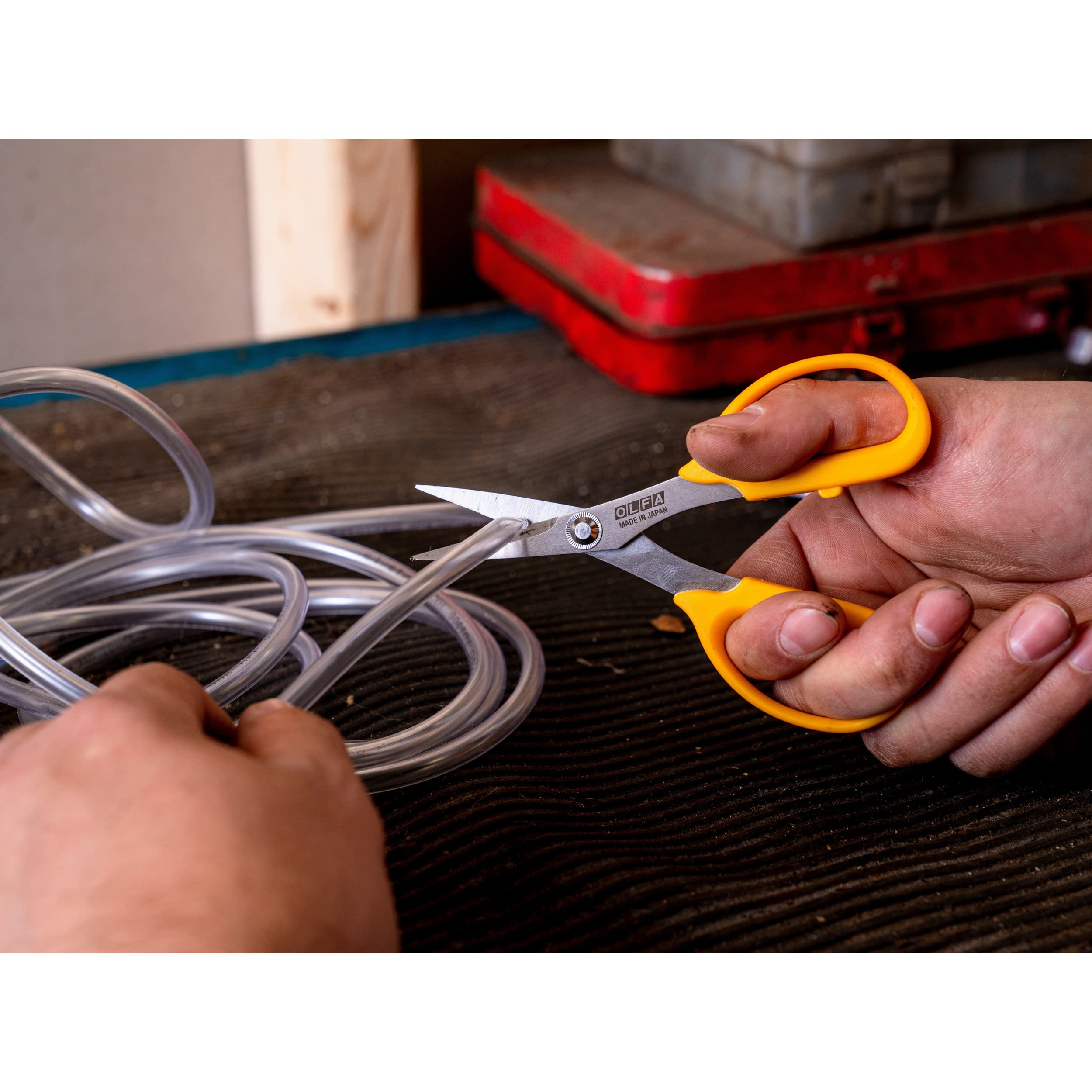 Foto 5 | Tijeras Olfa Scs-4 De Acero Inoxidable De 13 Cm Con Borde Recto - Venta Internacional.