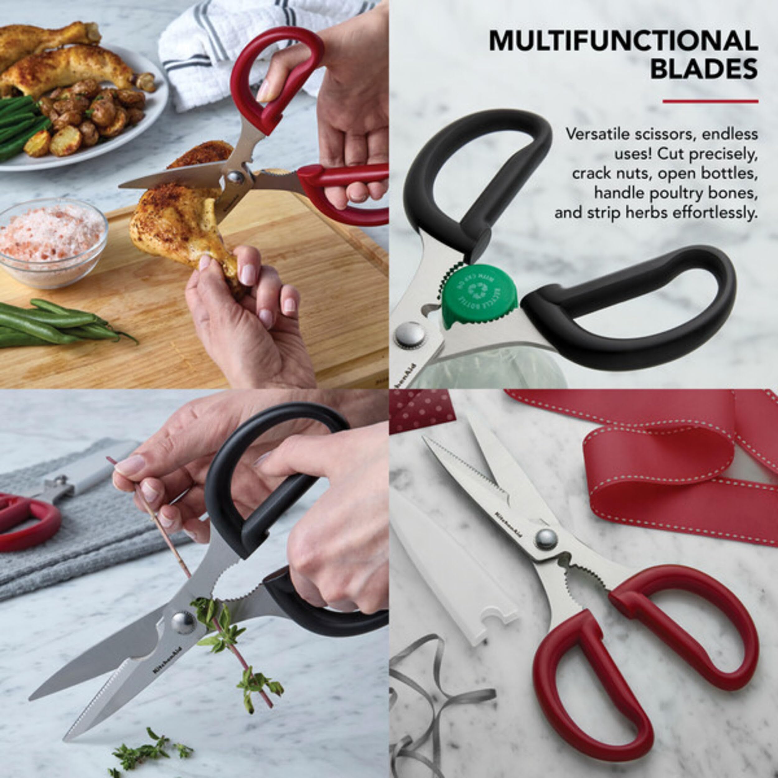 Foto 5 pulgar | Set De Tijeras Multiusos Kitchenaid Con Cascanueces Y Abrebotellas - Venta Internacional.