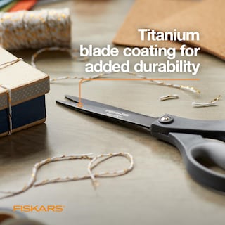 Foto 2 | Tijeras Fiskars Comfort Grip De Titanio Antiadherente De 8 Pulgadas - Venta Internacional.
