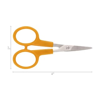 Foto 2 | Tijeras Fiskars 98087097j Curved Craft Acero 10 Cm Color Naranja - Venta Internacional.