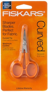 Foto 3 | Tijeras Fiskars 98087097j Curved Craft Acero 10 Cm Color Naranja - Venta Internacional.