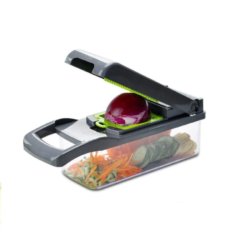 Foto 2 pulgar | Rallador Rebanador Manual ce Verduras Fruta Malubero color Verde con Negro