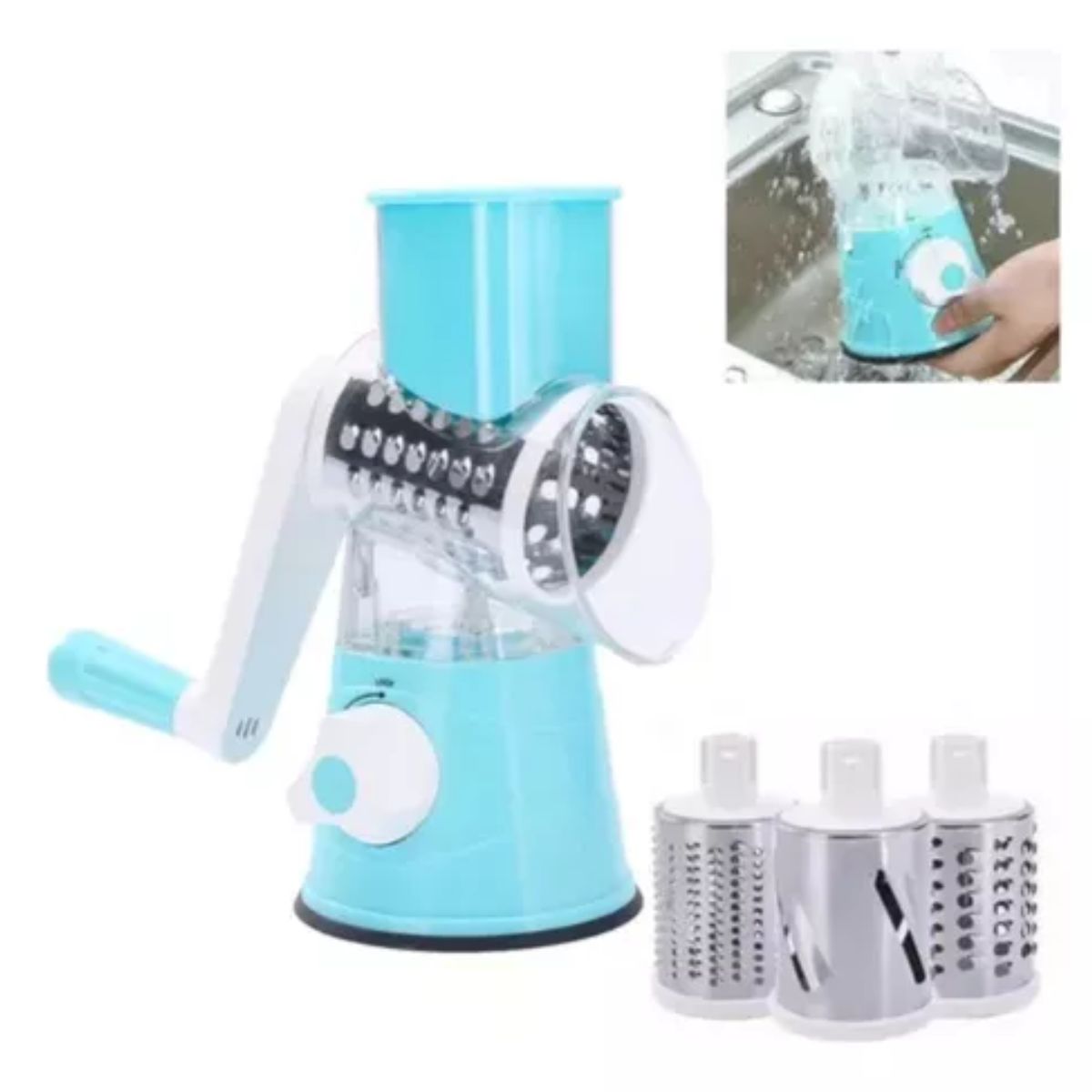 Cortador Rallador y Rebanador 3 en 1 Eso Quiero Azul $379