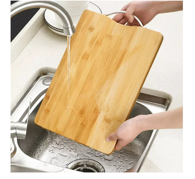 Foto 4 pulgar | Tabla Cortar De Bambú Madera Para Picar Alimentos 20×30 Cm