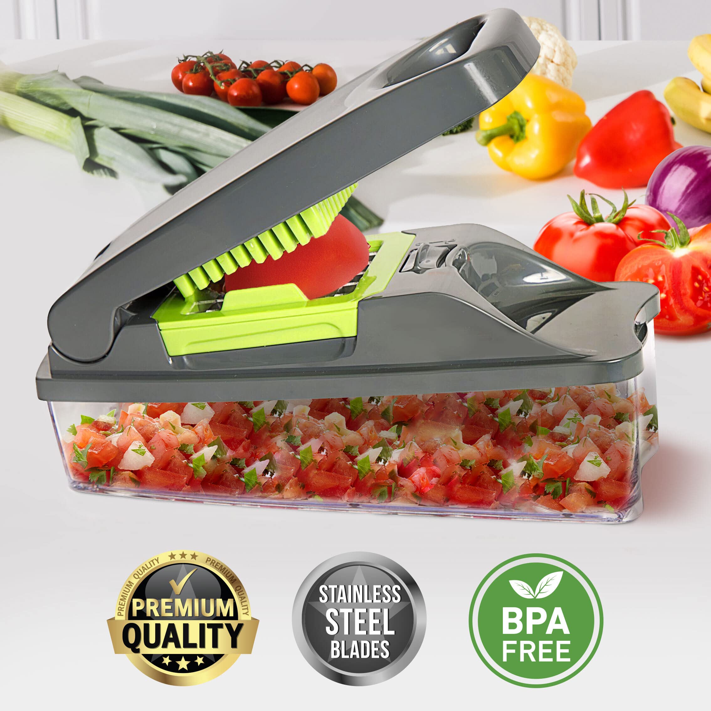 Foto 4 pulgar | Picadora De Verduras Mueller Pro Series Con Contenedor Heavy Duty - Venta Internacional.