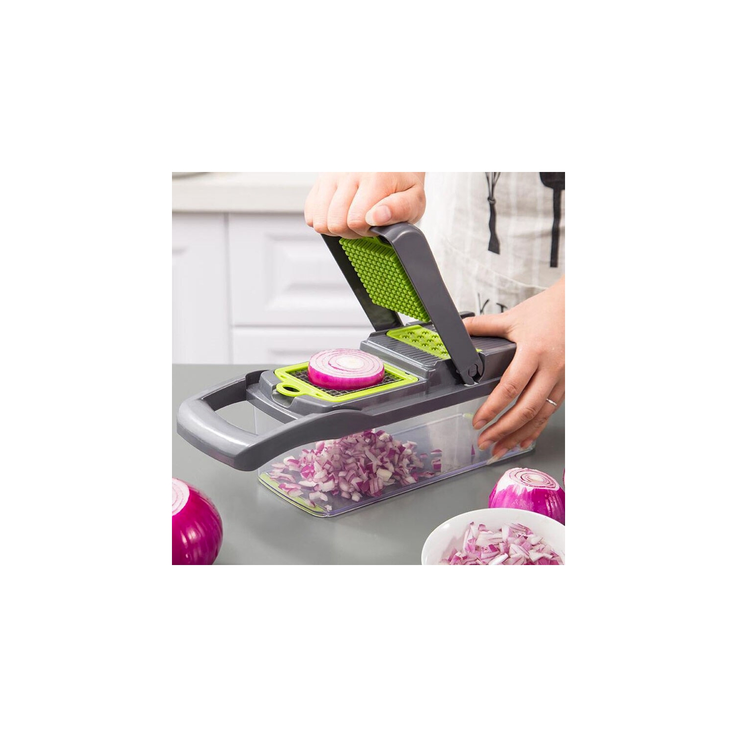 Foto 1 | Cortador De Verduras Con Mandolina, 14 En 1, Con Accesorios - Venta Internacional.