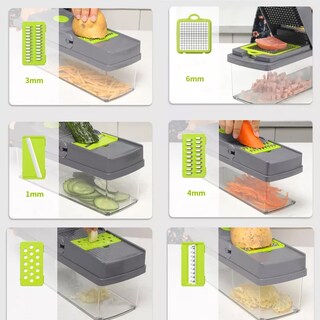 Foto 3 | Cortador De Verduras Con Mandolina, 14 En 1, Con Accesorios - Venta Internacional.
