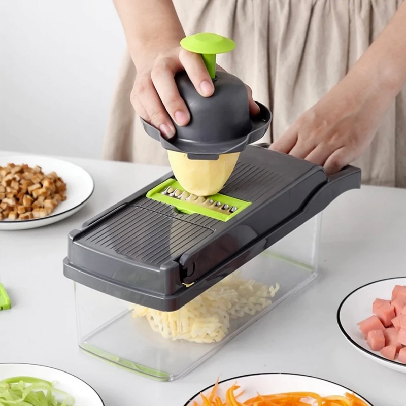 Foto 4 | Cortador De Verduras Con Mandolina, 14 En 1, Con Accesorios - Venta Internacional.