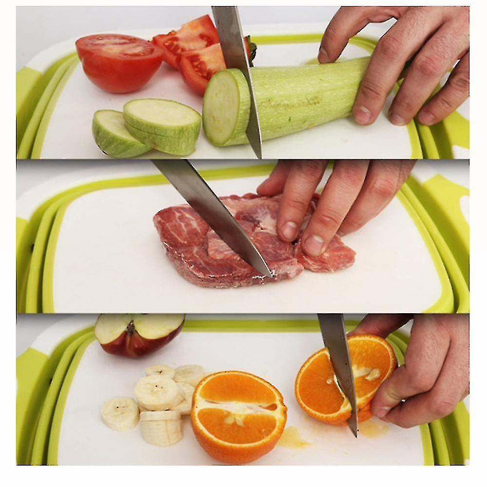 Foto 4 pulgar | Set De Utensilios De Cocina Huoguo Tabla De Cortar Plegable Multifunción - Venta Internacional.